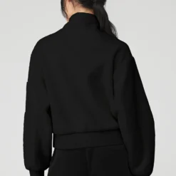 Micro Sherpa Solstice Coverup - Black 7 Micro Sherpa Solstice Coverup - Black -Default Template 3 alo yoga micro sherpa solstice coverup black W3612R 5