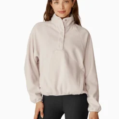 Beyond Yoga Tranquility Pullover - Lunar Rock