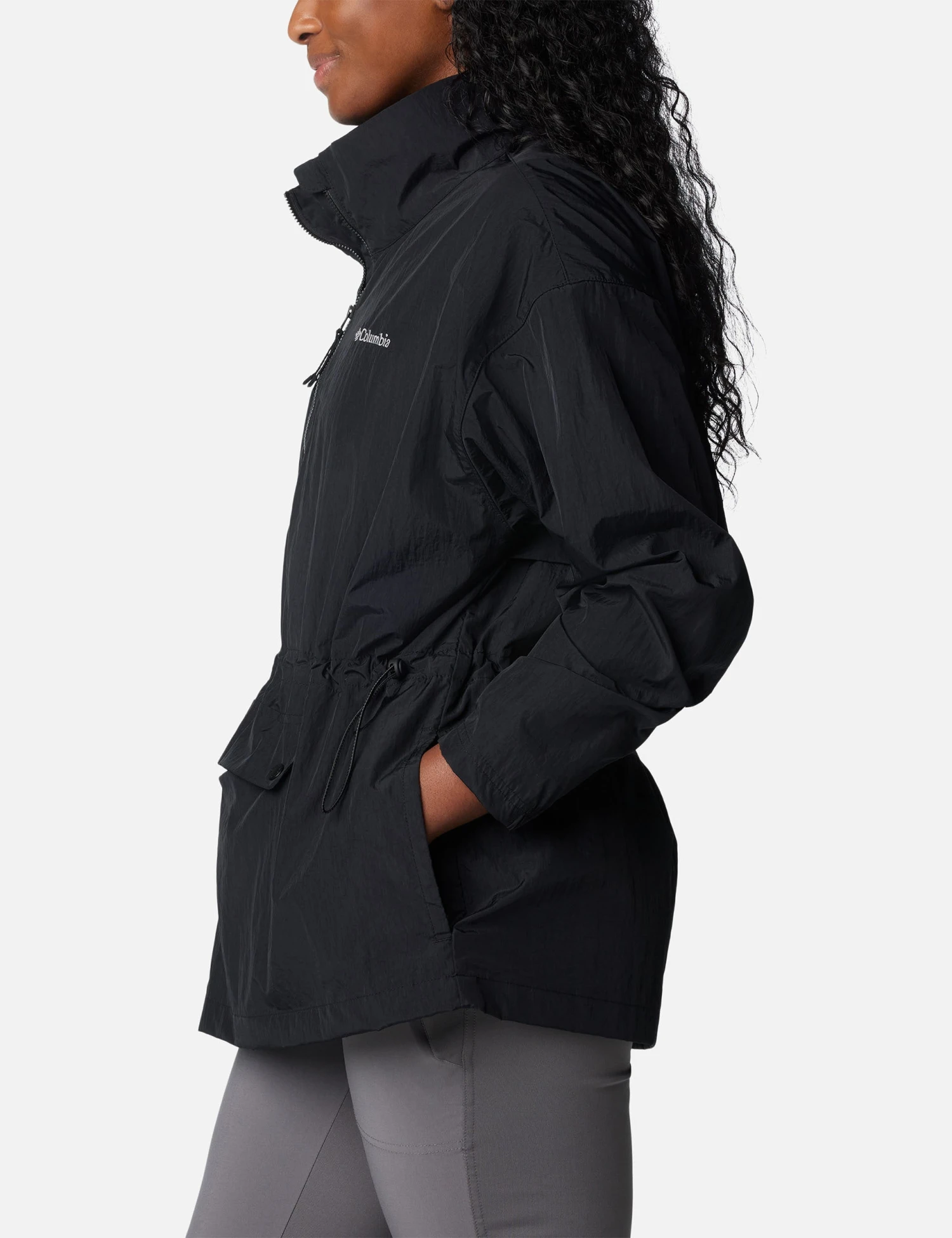 Columbia Paracutie Anorak Windbreaker - Black 2 Columbia Paracutie Anorak Windbreaker - Black - Image 2
