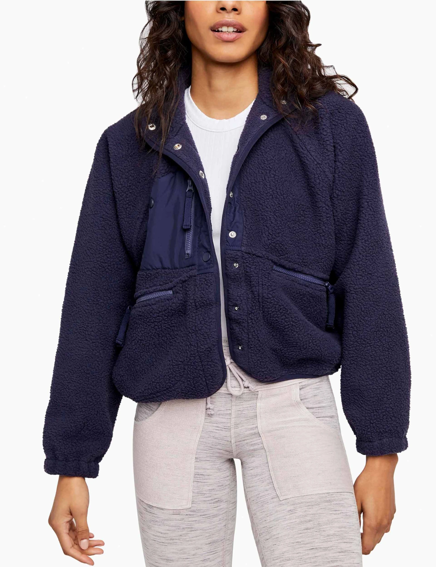 Hit The Slopes Fleece Jacket - Deepest Navy 5 Hit The Slopes Fleece Jacket - Deepest Navy - Image 5