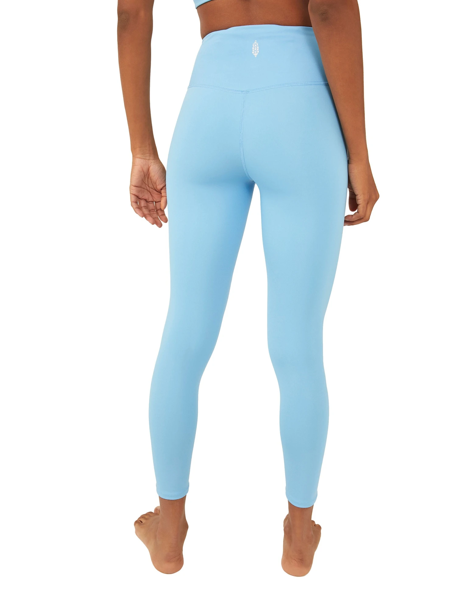 High Waisted 7/8 Wrap Lose Control Leggings - Alaskan Blue 2 High Waisted 7/8 Wrap Lose Control Leggings - Alaskan Blue - Image 2