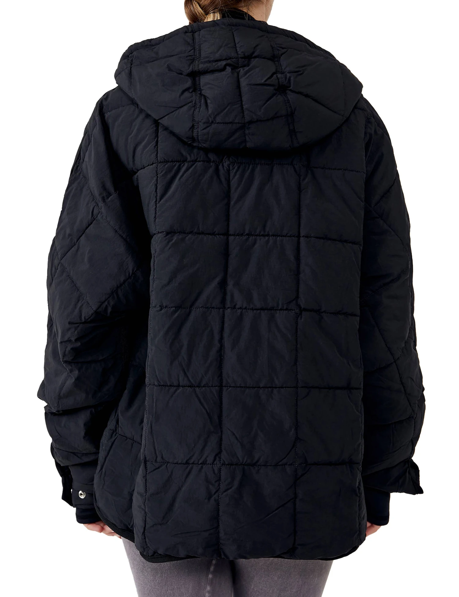 Pippa Packable Pullover Puffer - Black 3 Pippa Packable Pullover Puffer - Black - Image 3