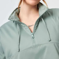 Hummingbird Half Zip Windbreaker - Chinoiserie -Default Template 3 girlfriend collective hummingbird half zip windbreaker chinoiserie 6006 6