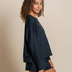 ReSet Long Sleeve Tee - Black -Default Template 3 girlfriend collective reset long sleeve tee black 3024 2