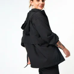 Sideline Full-Zip Windbreaker - Black 12 Sideline Full-Zip Windbreaker - Black -Default Template 3 girlfriend collective sideline full zip windbreaker black 6007 3