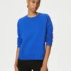 Cotton Rich Crew Neck Sweatshirt - Electric Blue