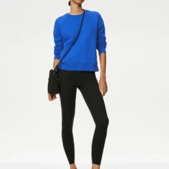 Cotton Rich Crew Neck Sweatshirt - Electric Blue 8 Cotton Rich Crew Neck Sweatshirt - Electric Blue -Default Template 3 goodmove cotton rich crew neck sweatshirt electric blue T51 3009R 2