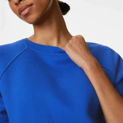 Cotton Rich Crew Neck Sweatshirt - Electric Blue 7 Cotton Rich Crew Neck Sweatshirt - Electric Blue -Default Template 3 goodmove cotton rich crew neck sweatshirt electric blue T51 3009R 3