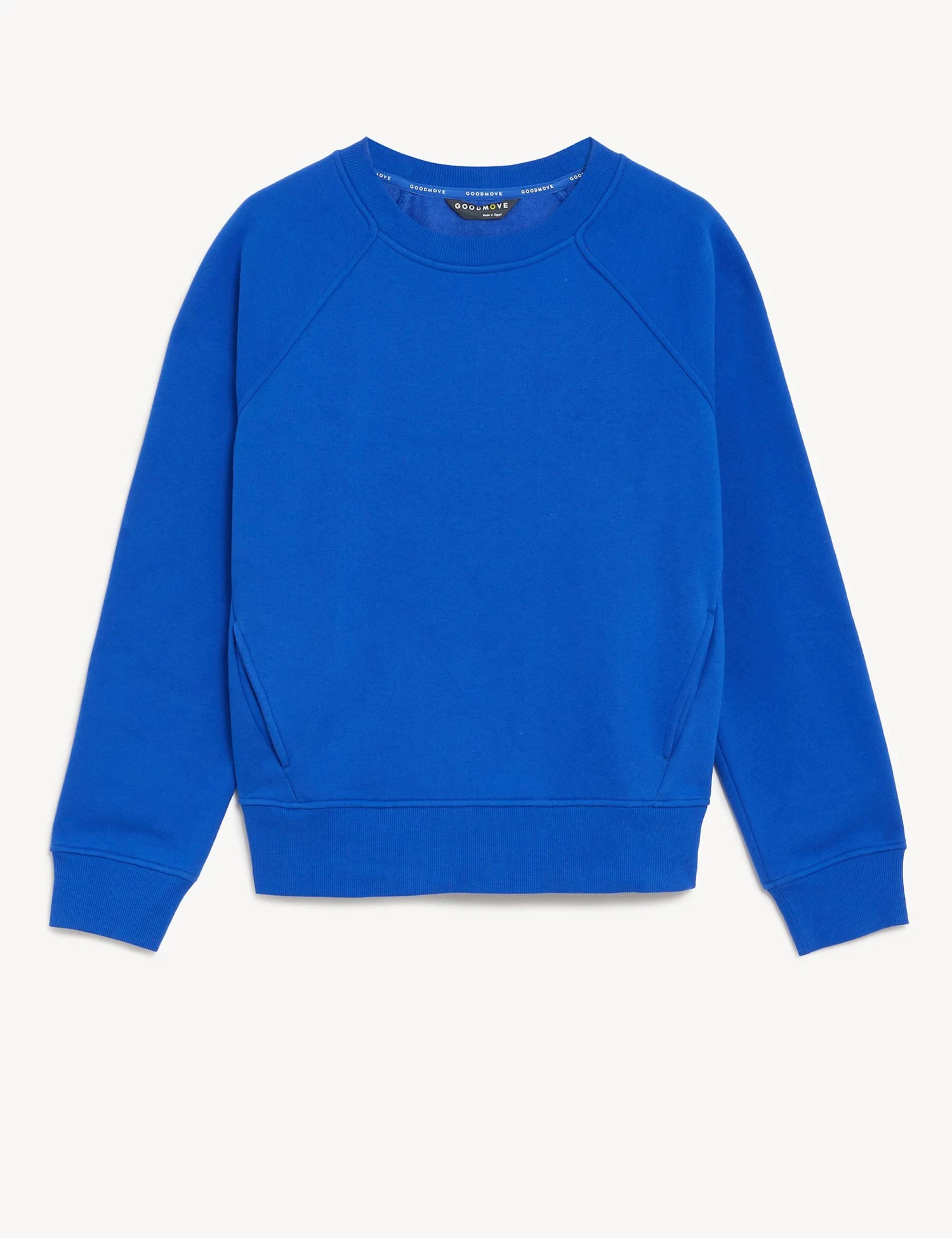 Cotton Rich Crew Neck Sweatshirt - Electric Blue 5 Cotton Rich Crew Neck Sweatshirt - Electric Blue - Image 5