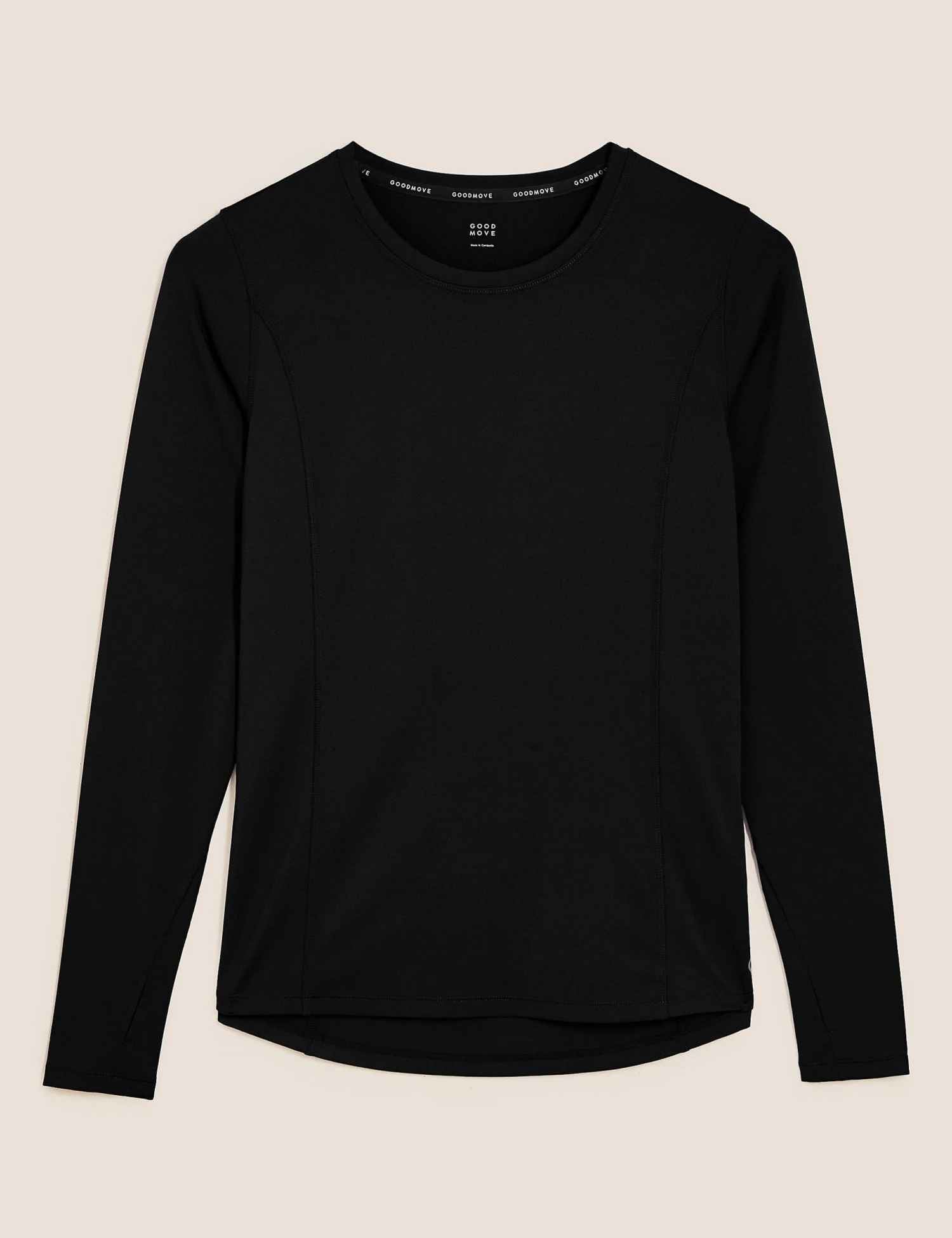 Scoop Neck Long Sleeve Top - Black 7 Scoop Neck Long Sleeve Top - Black - Image 7