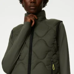 Stormwear Quilted Funnel Neck Puffer Gilet - Dark Olive 9 Stormwear Quilted Funnel Neck Puffer Gilet - Dark Olive -Default Template 3 goodmove stormwear quilted funnel neck puffer gilet dark olive T51 5495 3