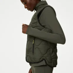 Stormwear Quilted Funnel Neck Puffer Gilet - Dark Olive 8 Stormwear Quilted Funnel Neck Puffer Gilet - Dark Olive -Default Template 3 goodmove stormwear quilted funnel neck puffer gilet dark olive T51 5495 4