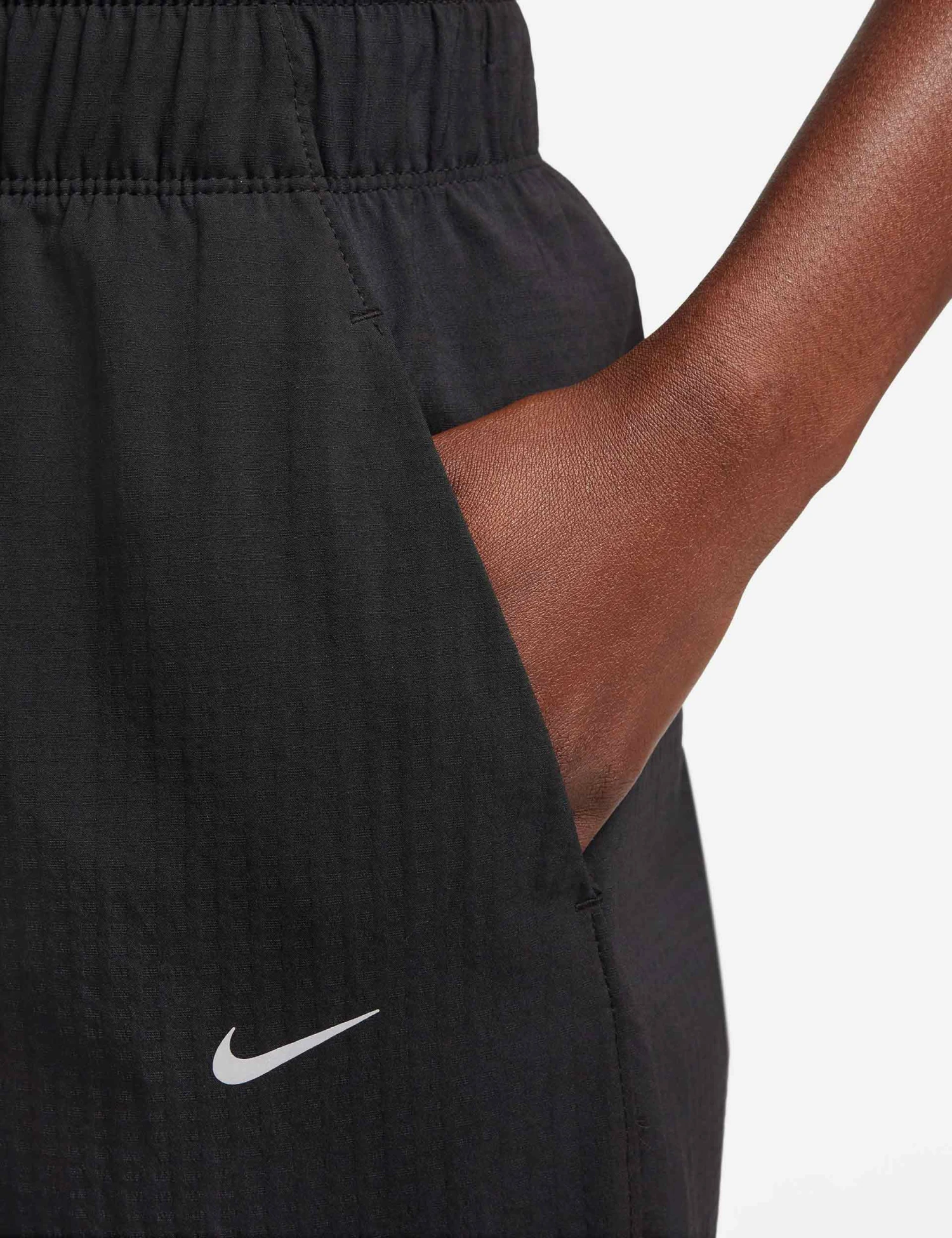Nike Dri-FIT Fast 7/8 Running Pants - Black/White 4 Nike Dri-FIT Fast 7/8 Running Pants - Black/White - Image 4