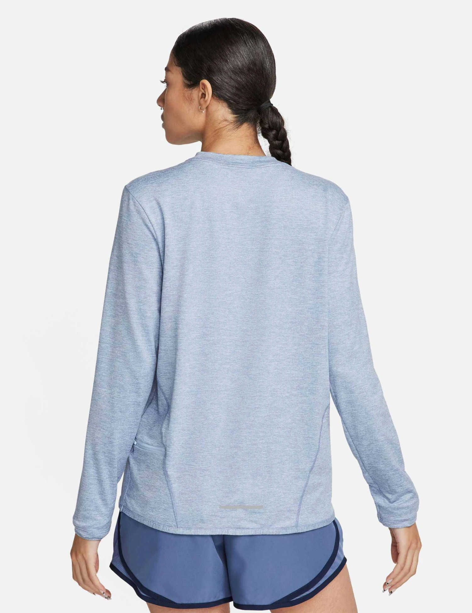 Nike Dri-FIT Swift Element UV Crew Neck Top - Light Armory Blue/Reflective Silver 2 Nike Dri-FIT Swift Element UV Crew Neck Top - Light Armory Blue/Reflective Silver - Image 2