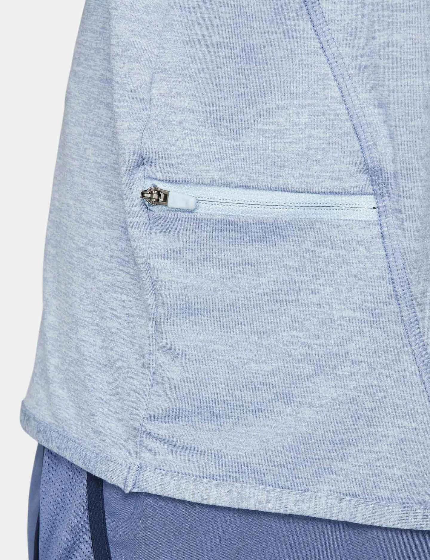 Nike Dri-FIT Swift Element UV Crew Neck Top - Light Armory Blue/Reflective Silver 5 Nike Dri-FIT Swift Element UV Crew Neck Top - Light Armory Blue/Reflective Silver - Image 5