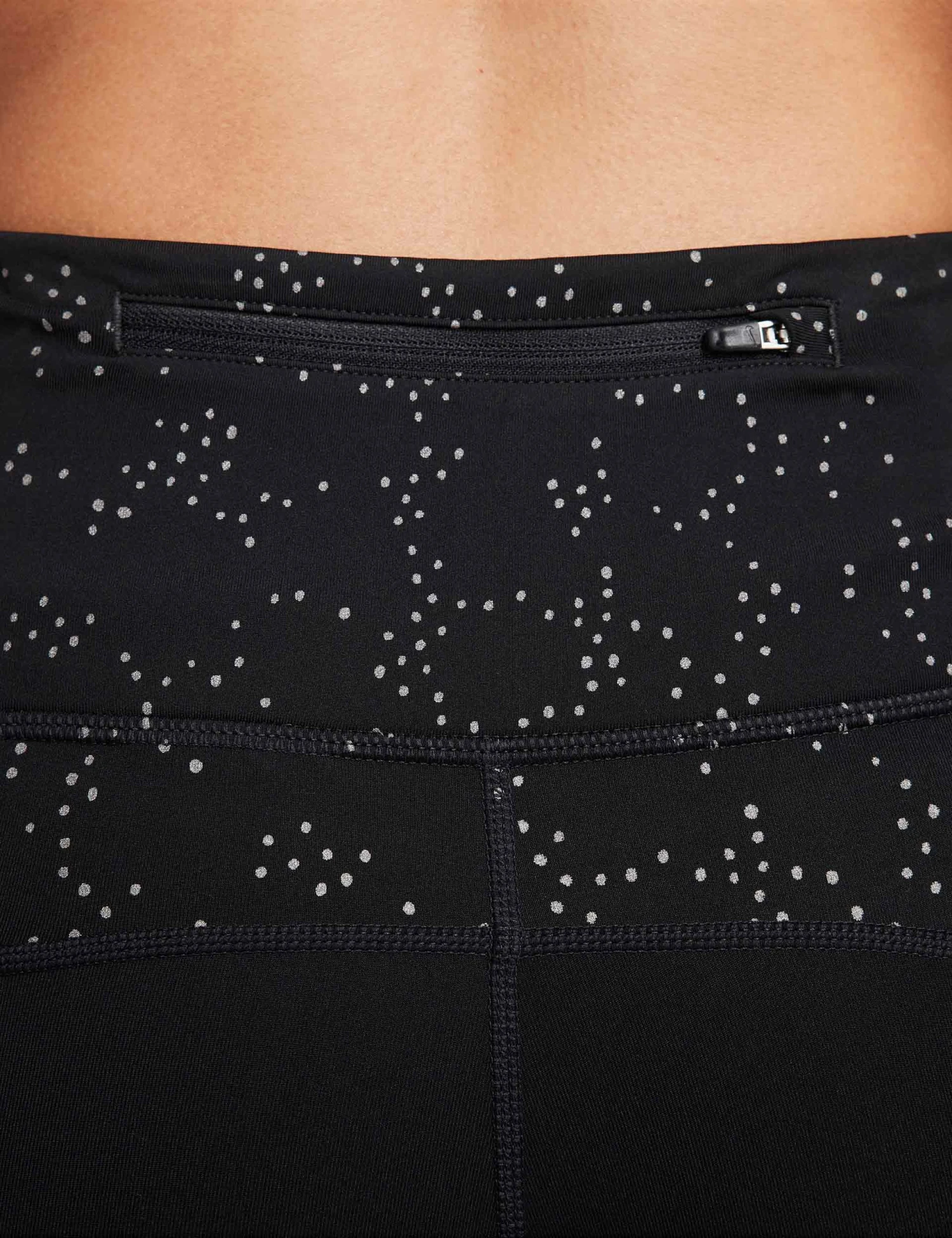 Nike Fast Mid-Rise 7/8 Leggings - Black/Reflective Silver 5 Nike Fast Mid-Rise 7/8 Leggings - Black/Reflective Silver - Image 5