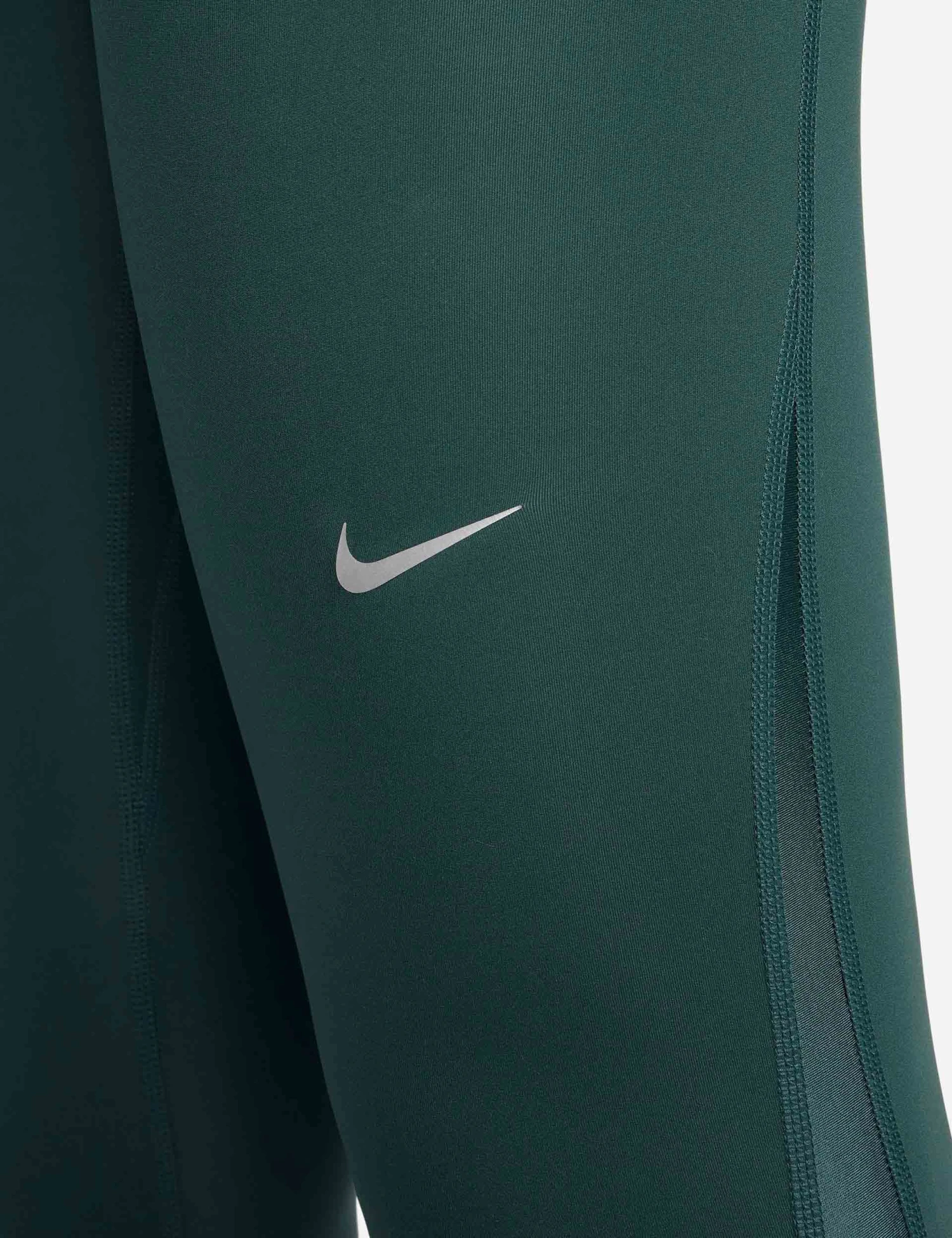 Nike Pro 7/8 Leggings - Deep Jungle/Metallic Silver 4 Nike Pro 7/8 Leggings - Deep Jungle/Metallic Silver - Image 4