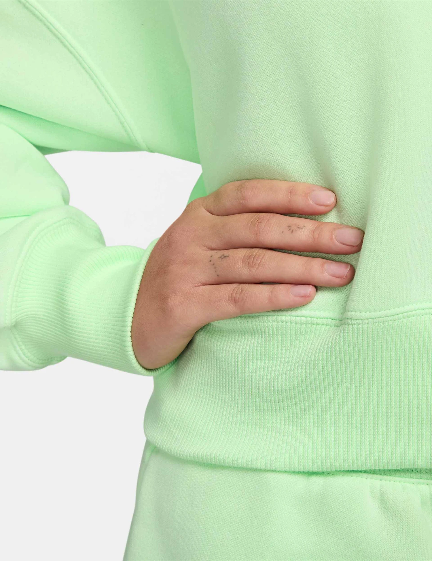 Nike Sportswear Phoenix Fleece Sweatshirt - Vapor Green/Sail 4 Nike Sportswear Phoenix Fleece Sweatshirt - Vapor Green/Sail - Image 4