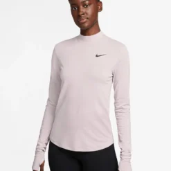 Nike Swift Wool Running Long-Sleeve Top - Platinum Violet