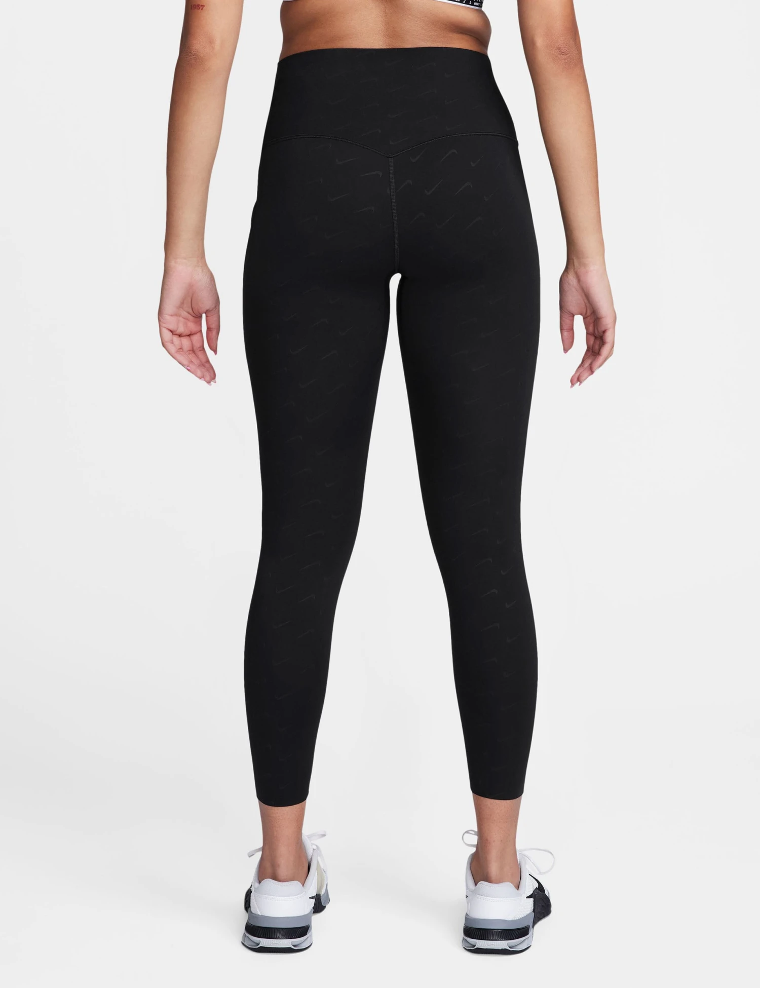 Nike Universa High Waisted 7/8 Printed Leggings - Black 2 Nike Universa High Waisted 7/8 Printed Leggings - Black - Image 2
