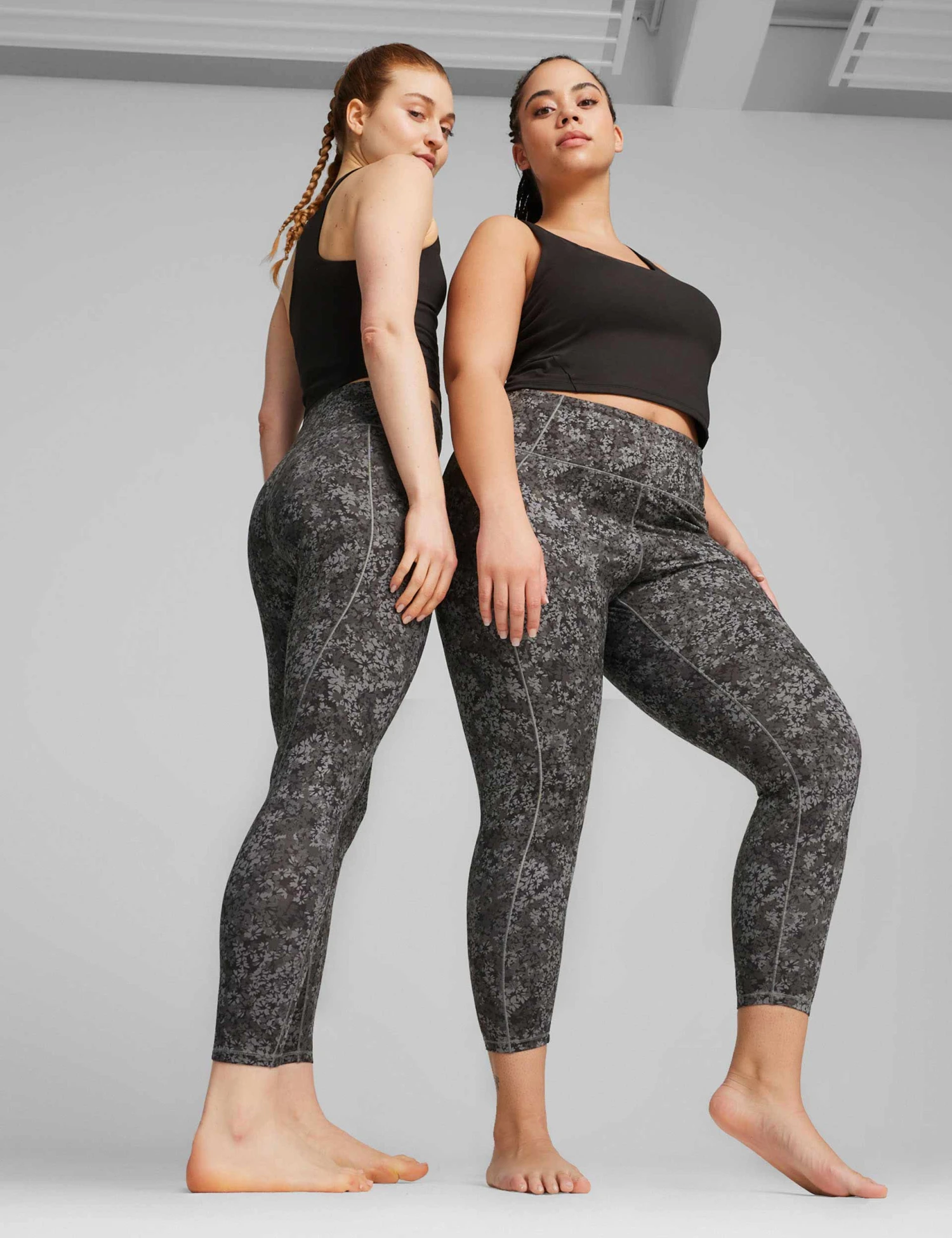 Puma Studio Foundations High Waisted 7/8 Tights - Black 6 Puma Studio Foundations High Waisted 7/8 Tights - Black - Image 6