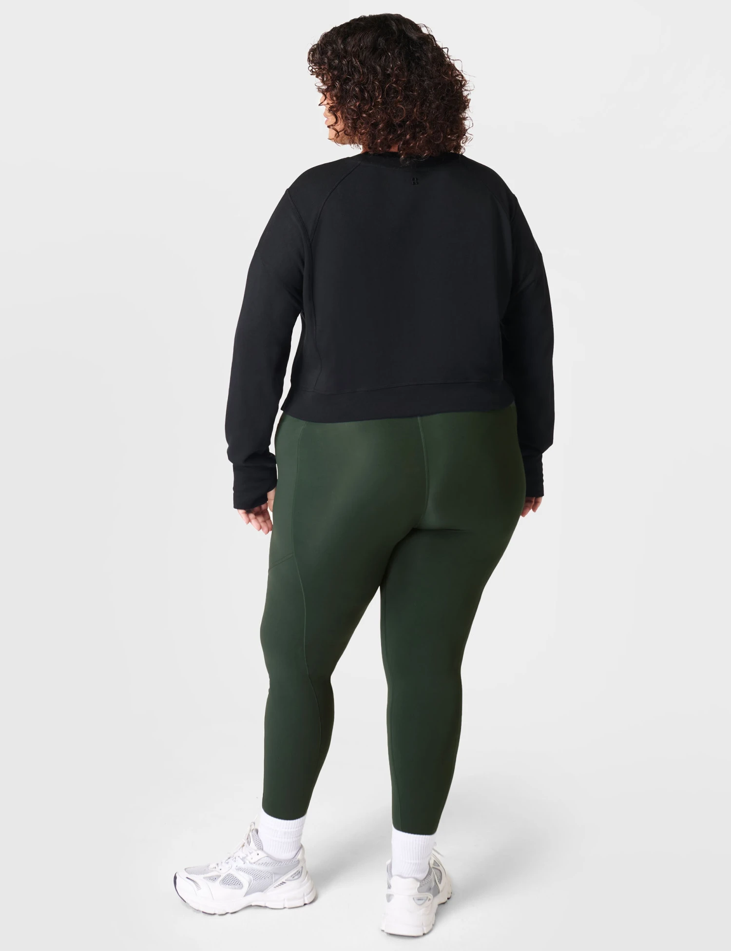 Sweaty Betty After Class Crop Sweatshirt - Black 5 Sweaty Betty After Class Crop Sweatshirt - Black - Image 5