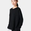 Sweaty Betty After Class Longline Sweatshirt - Black