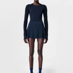 Sweaty Betty Athlete Seamless Workout Long Sleeve Top - Navy 9 Sweaty Betty Athlete Seamless Workout Long Sleeve Top - Navy -Default Template 3 sweaty betty athlete seamless gym long sleeve top navy blue sb6547 2