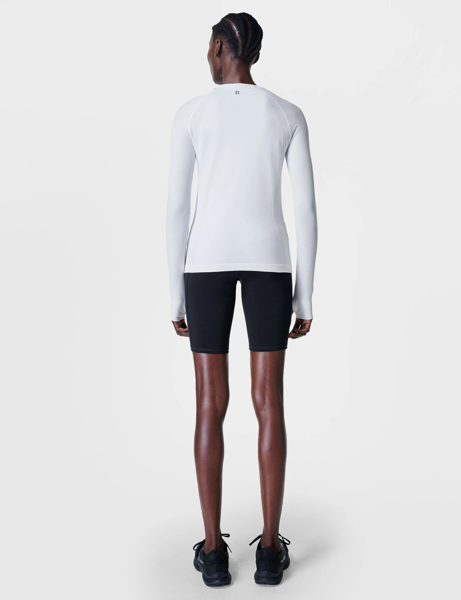 Sweaty Betty Athlete Seamless Workout Long Sleeve Top - White 4 Sweaty Betty Athlete Seamless Workout Long Sleeve Top - White - Image 4