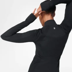 Sweaty Betty Athlete Seamless Half Zip Long Sleeve Top - Black 8 Sweaty Betty Athlete Seamless Half Zip Long Sleeve Top - Black -Default Template 3 sweaty betty athlete seamless half zip long sleeve top black sb6548 6