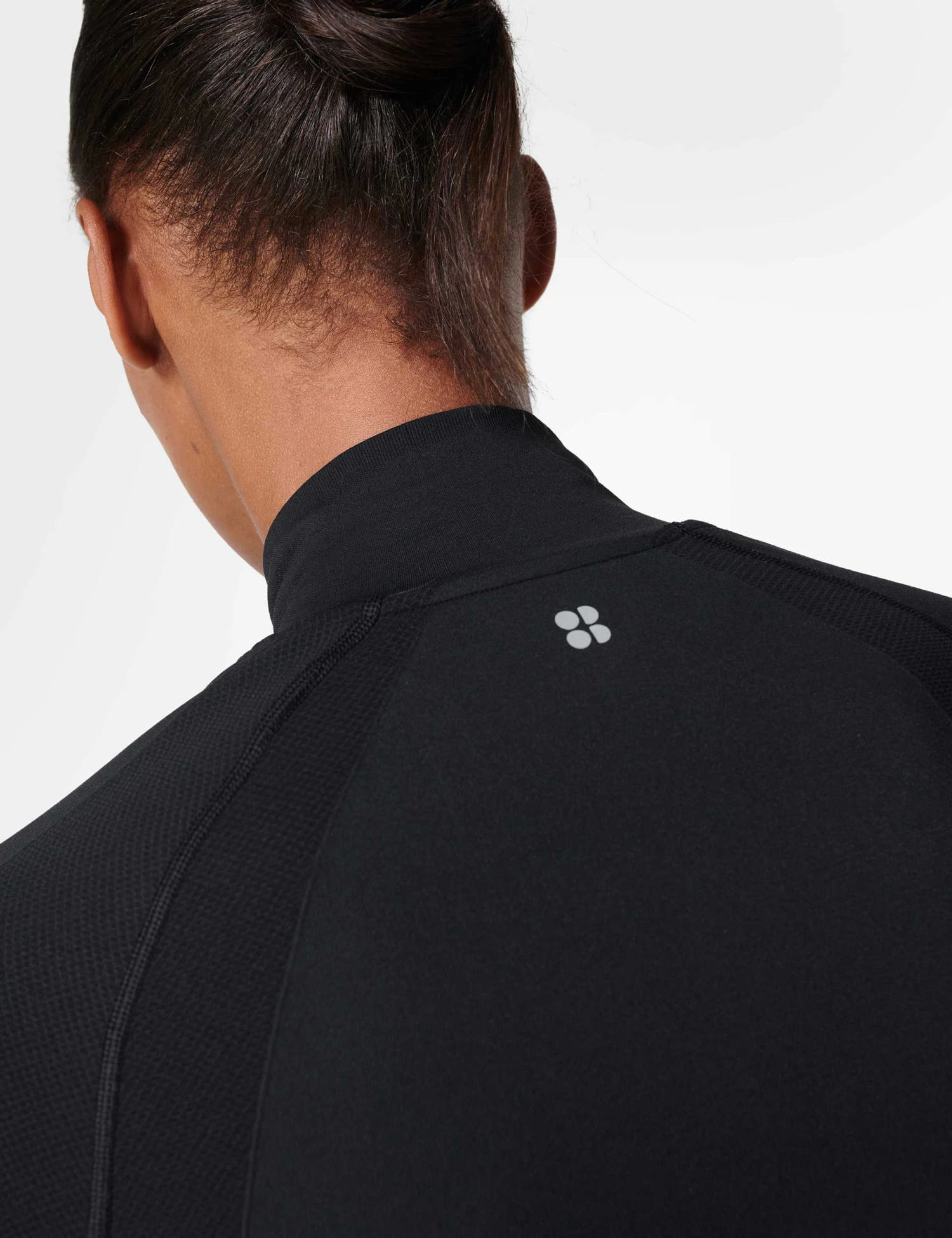 Sweaty Betty Athlete Seamless Half Zip Long Sleeve Top - Black 5 Sweaty Betty Athlete Seamless Half Zip Long Sleeve Top - Black - Image 5