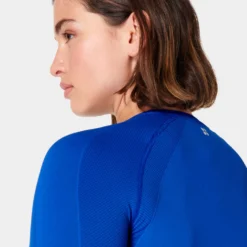Sweaty Betty Athlete Seamless Gym Long Sleeve Top - Lightning Blue 7 Sweaty Betty Athlete Seamless Gym Long Sleeve Top - Lightning Blue -Default Template 3 sweaty betty athlete seamless workout long sleeve top lighning blue sb6547 4