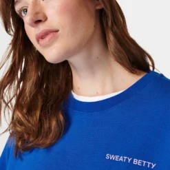 Sweaty Betty Elevated Sweatshirt - Lightning Blue -Chillcradle Sale Store sweaty betty elevated sweatshirt lightning blue sb9170 3