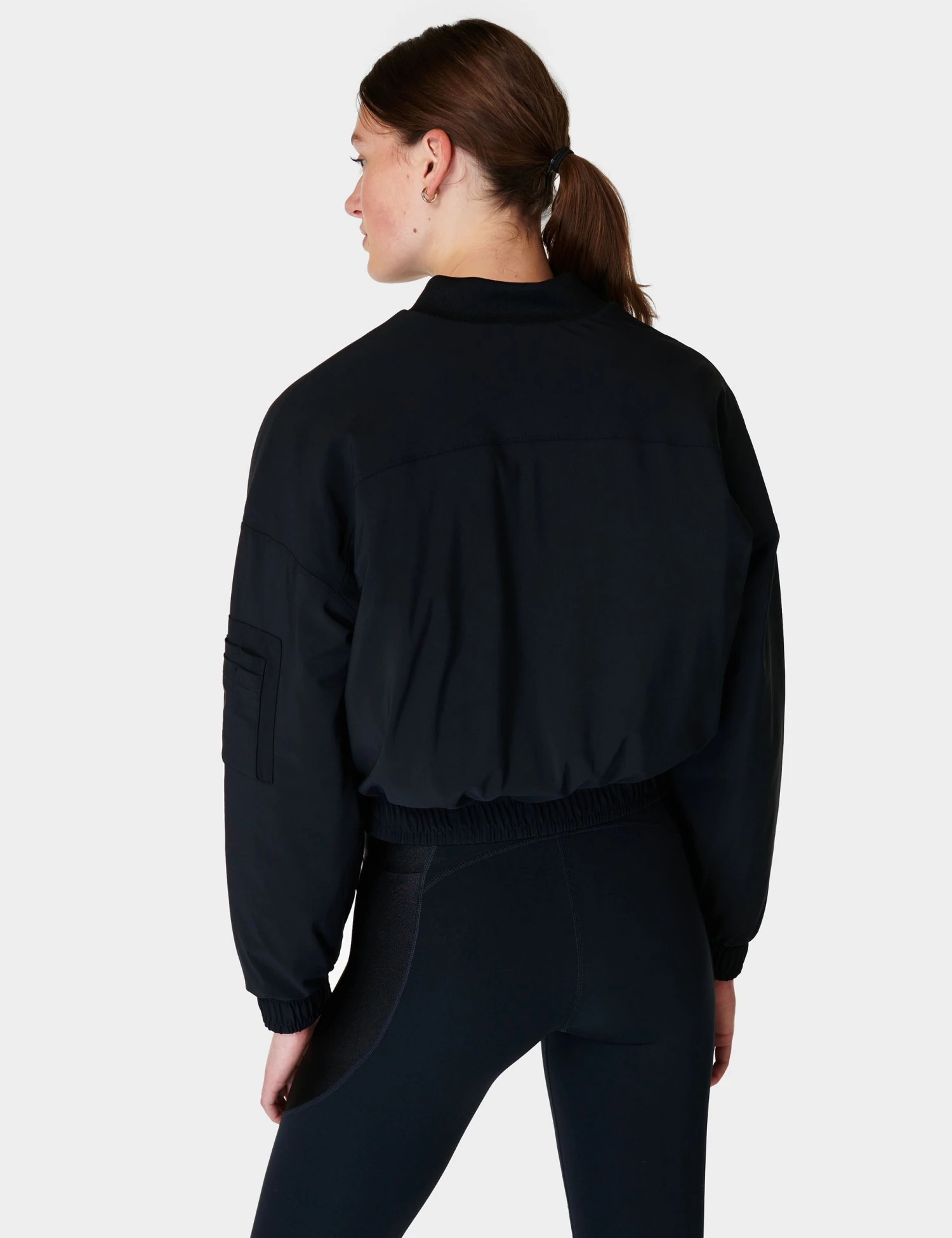 Sweaty Betty Explorer Bomber Jacket - Black 2 Sweaty Betty Explorer Bomber Jacket - Black - Image 2