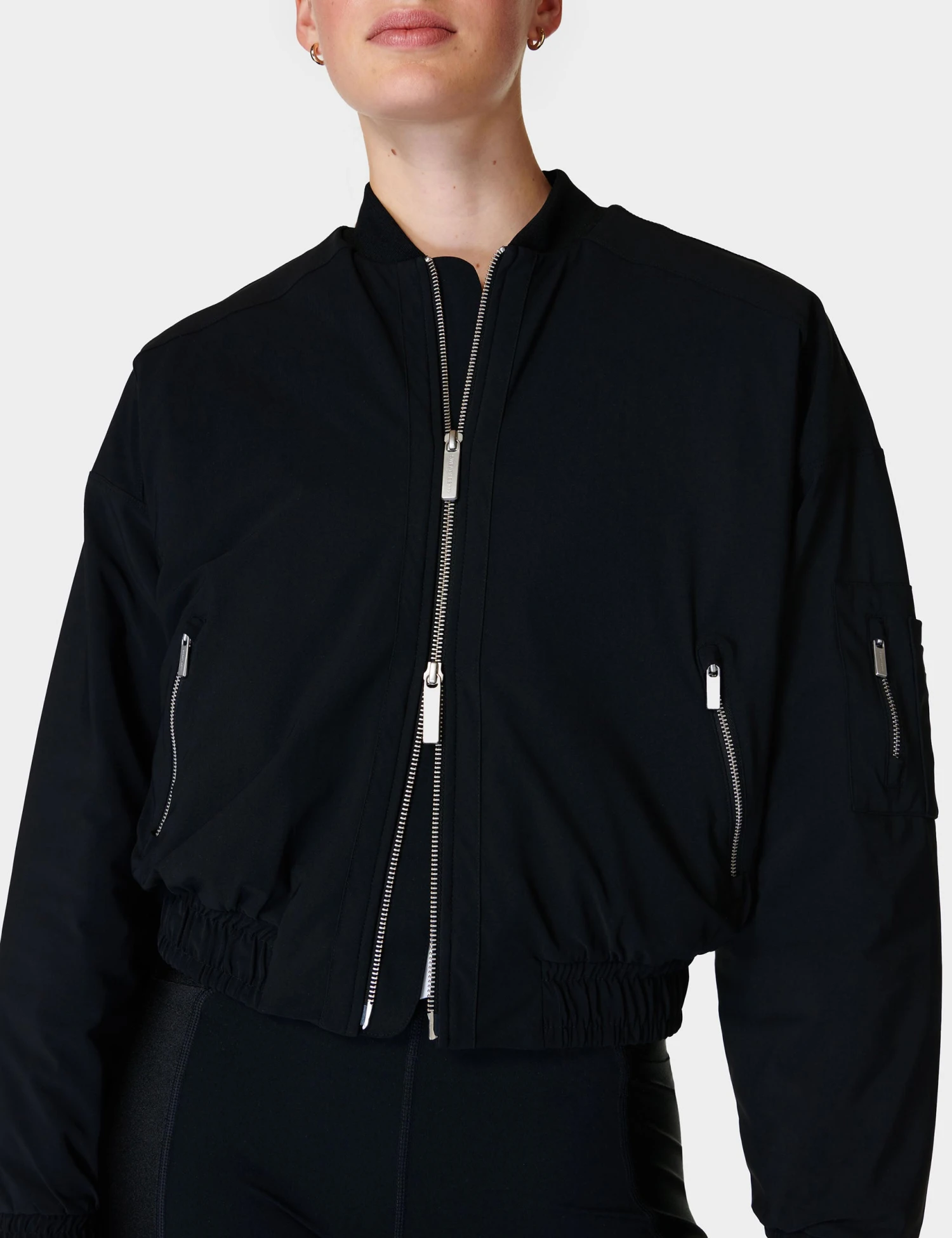 Sweaty Betty Explorer Bomber Jacket - Black 3 Sweaty Betty Explorer Bomber Jacket - Black - Image 3