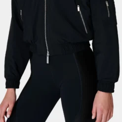 Sweaty Betty Explorer Bomber Jacket - Black 9 Sweaty Betty Explorer Bomber Jacket - Black -Default Template 3 sweaty betty explorer bomber jacket black sb9608 7