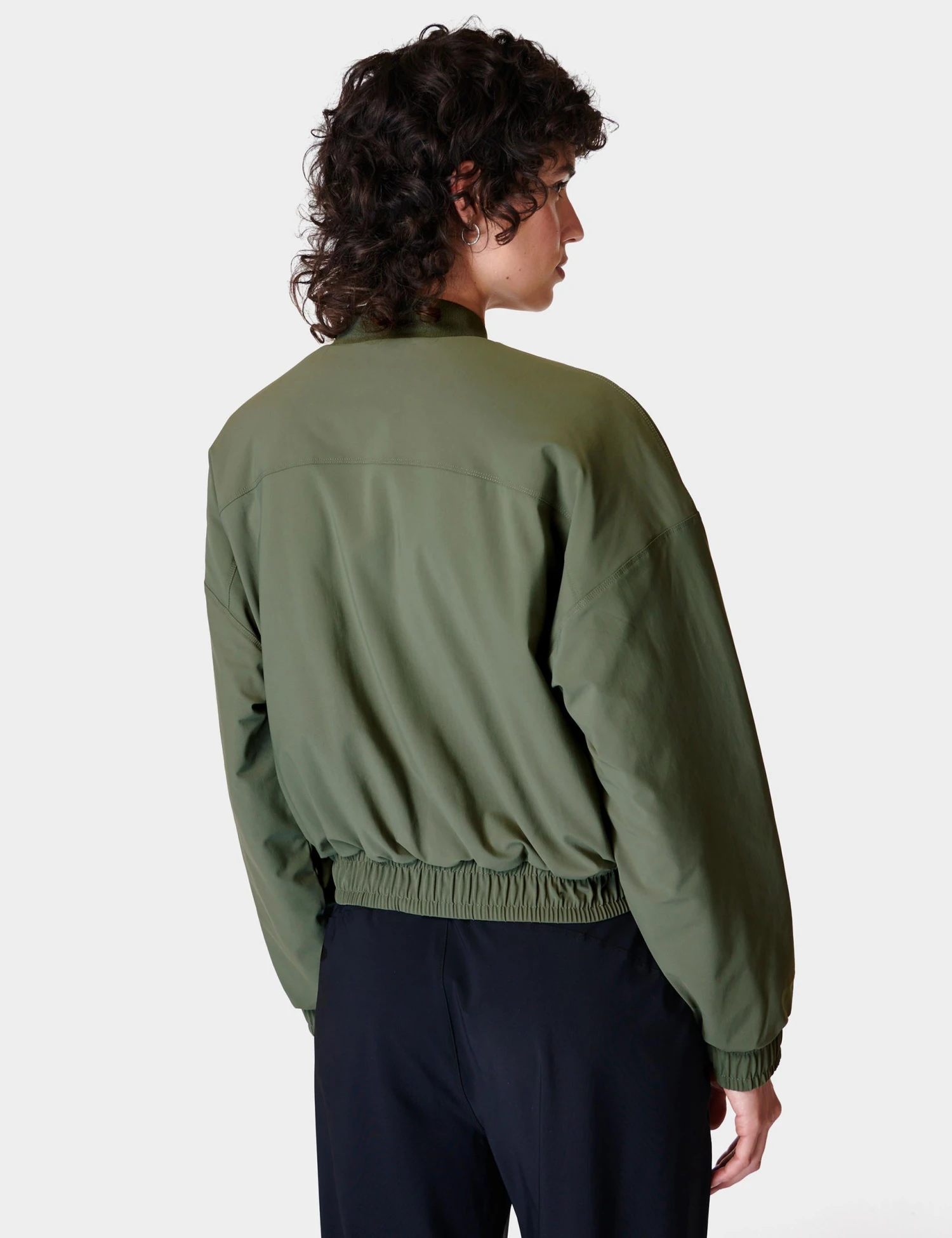 Sweaty Betty Explorer Bomber Jacket - Ivy Green 2 Sweaty Betty Explorer Bomber Jacket - Ivy Green - Image 2