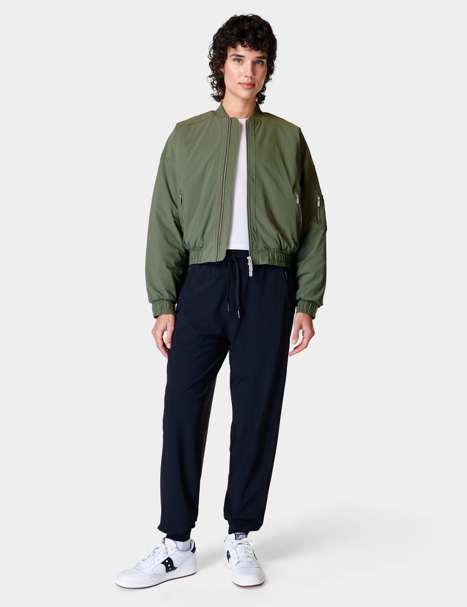 Sweaty Betty Explorer Bomber Jacket - Ivy Green 6 Sweaty Betty Explorer Bomber Jacket - Ivy Green - Image 6