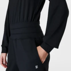 Sweaty Betty Gaia Yoga Long Sleeve Jumpsuit - Black 10 Sweaty Betty Gaia Yoga Long Sleeve Jumpsuit - Black -Default Template 3 sweaty betty gaia yoga long sleeve jumpsuit black sb9727 4