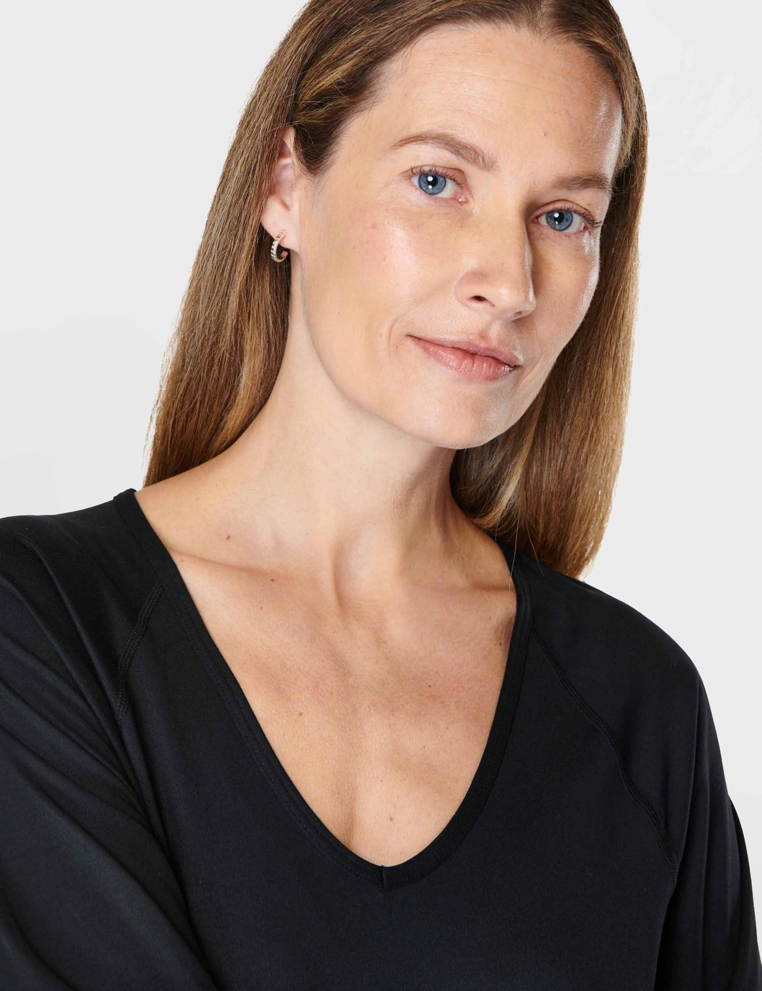 Sweaty Betty Gaia Yoga Long Sleeve Jumpsuit - Black 3 Sweaty Betty Gaia Yoga Long Sleeve Jumpsuit - Black - Image 3