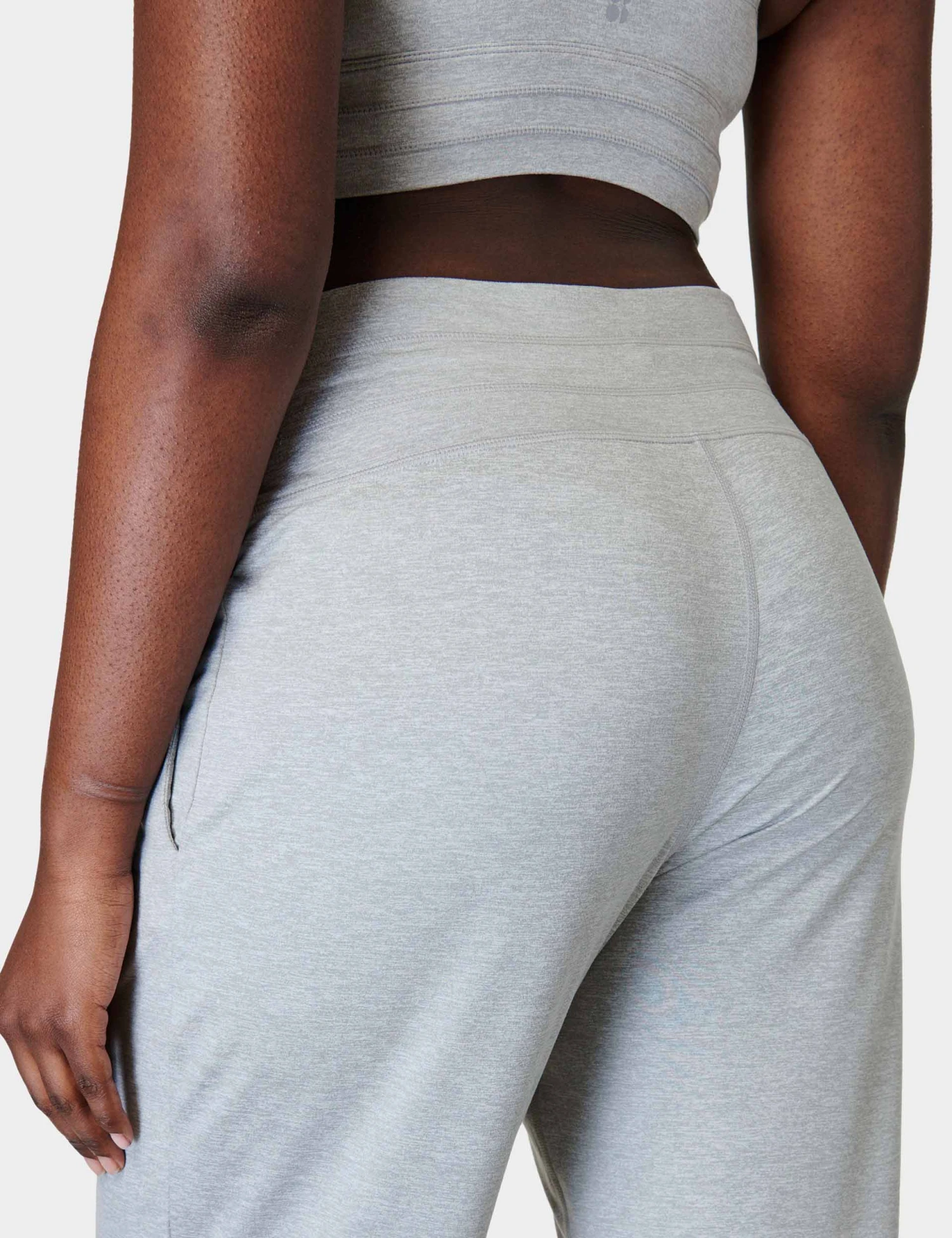 Sweaty Betty Gaia Yoga Pants - Light Grey Marl 4 Sweaty Betty Gaia Yoga Pants - Light Grey Marl - Image 4