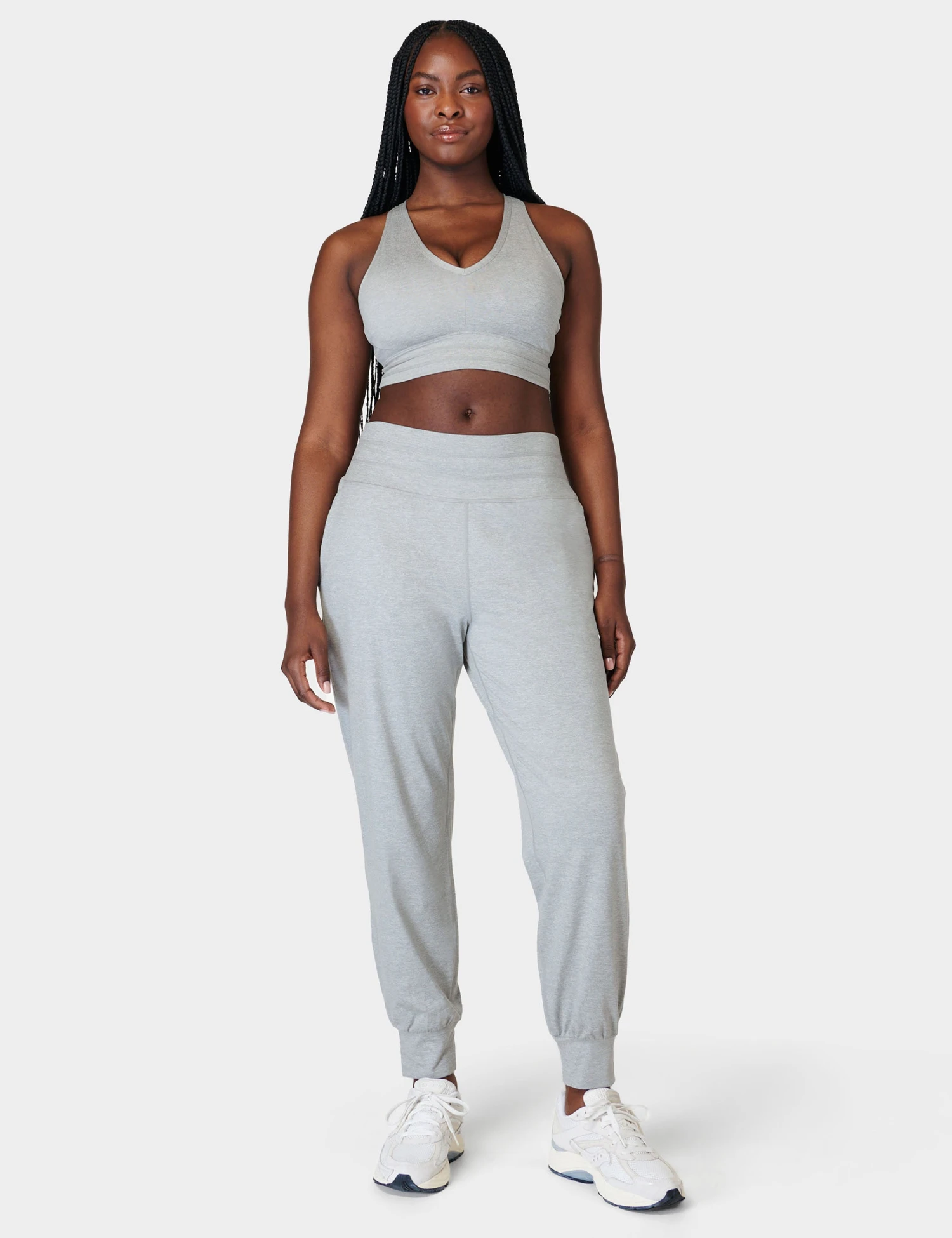 Sweaty Betty Gaia Yoga Pants - Light Grey Marl 6 Sweaty Betty Gaia Yoga Pants - Light Grey Marl - Image 6