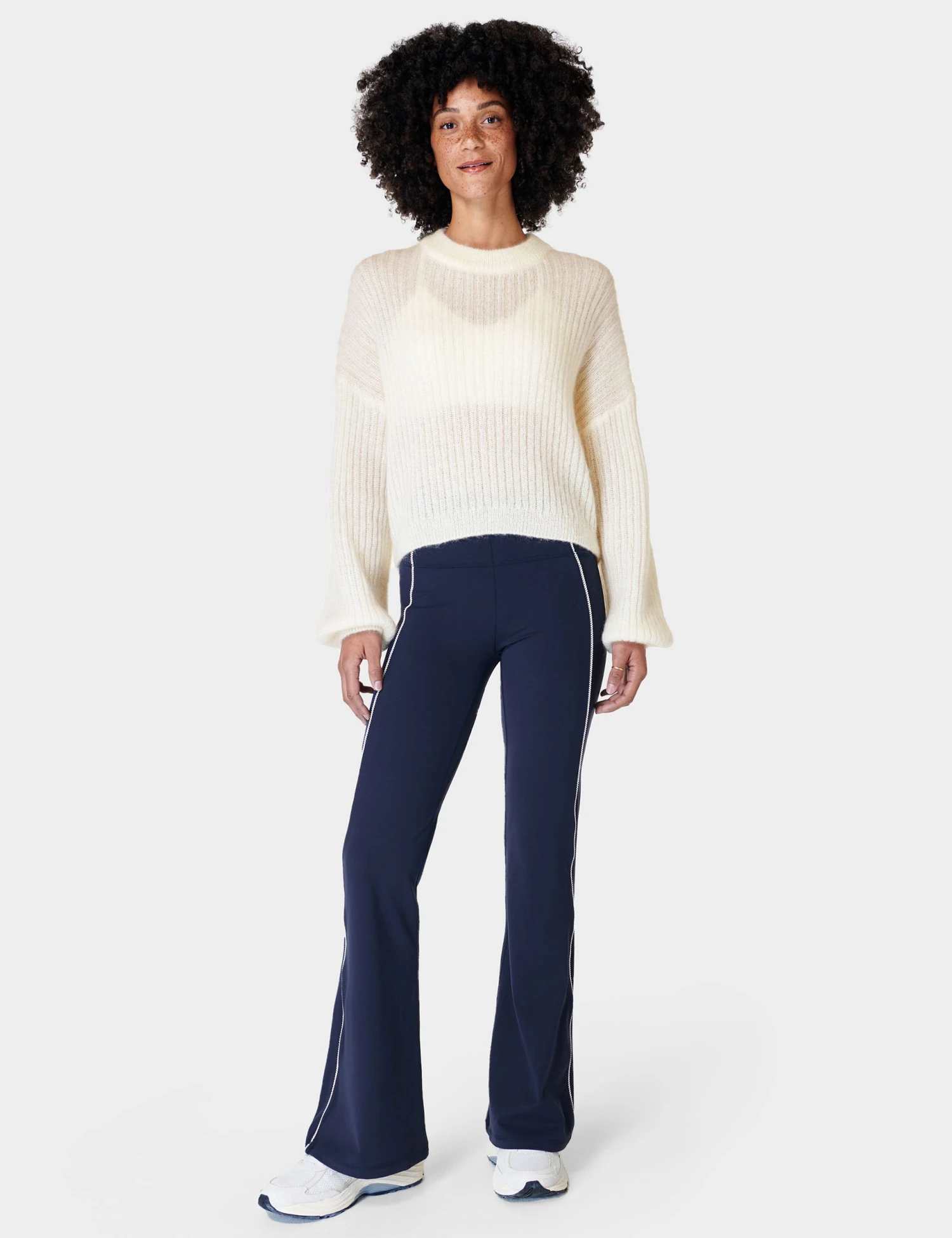 Sweaty Betty Hera Open Back Sweater - Lily White 6 Sweaty Betty Hera Open Back Sweater - Lily White - Image 6