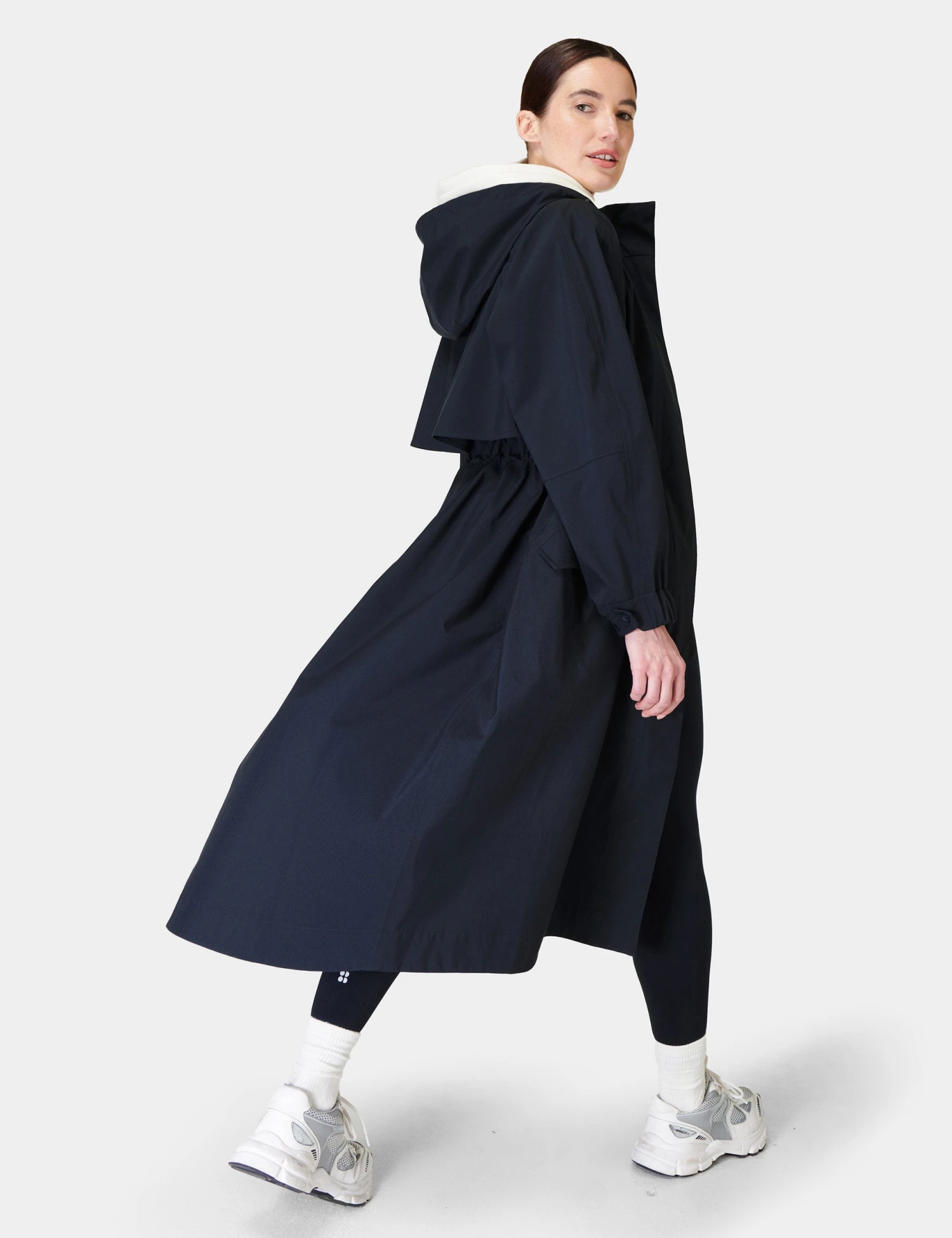 Sweaty Betty Motion Longline Parka - French Navy Blue 1 Sweaty Betty Motion Longline Parka - French Navy Blue