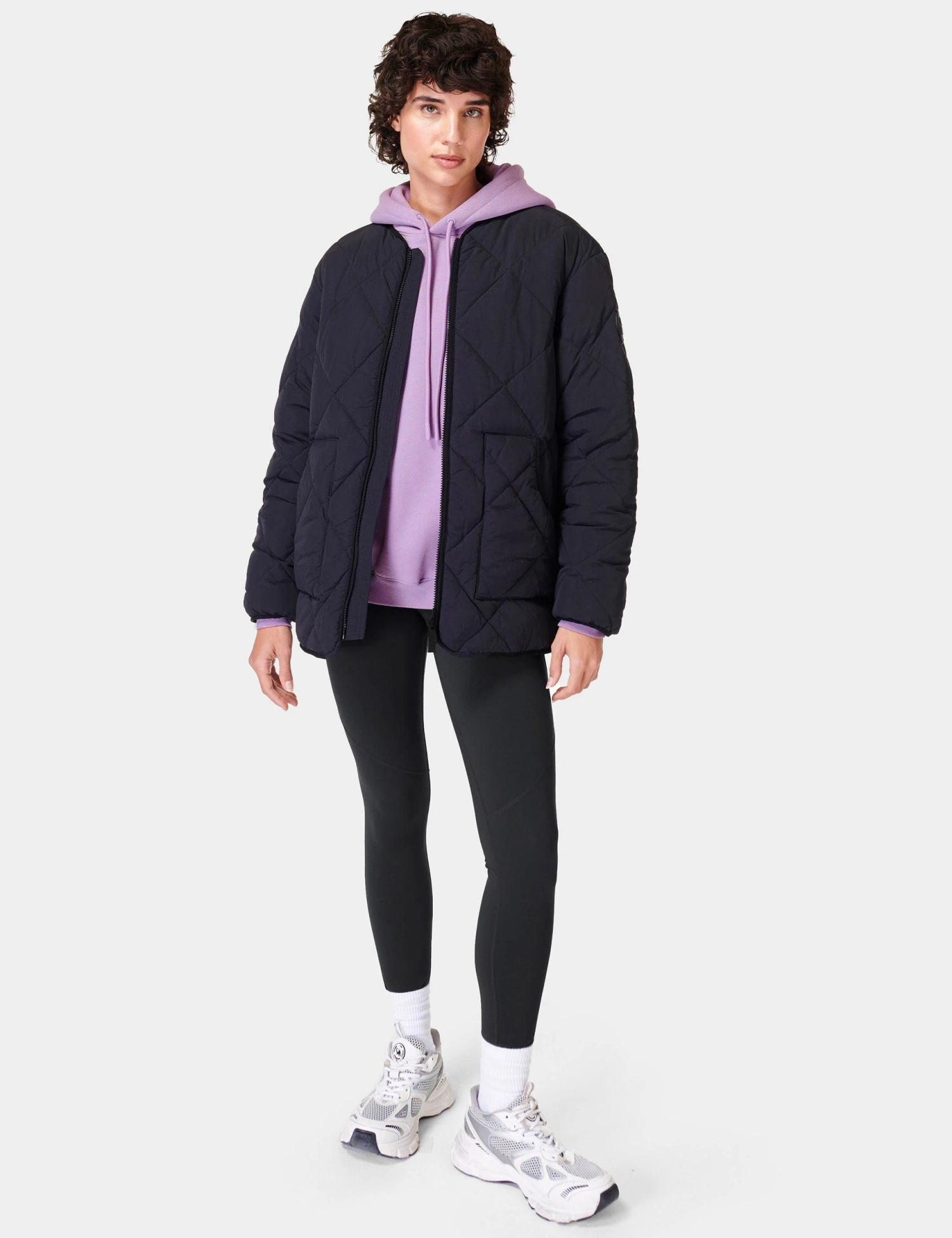 Sweaty Betty On The Move Quilted Jacket - Black 6 Sweaty Betty On The Move Quilted Jacket - Black - Image 6
