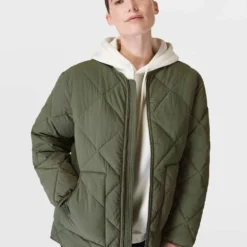 Sweaty Betty On The Move Quilted Jacket - Ivy Green