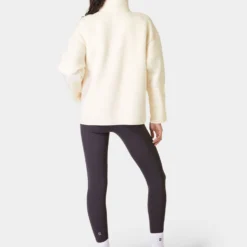 Sweaty Betty Plush Textured Half Zip Fleece - Studio White 10 Sweaty Betty Plush Textured Half Zip Fleece - Studio White -Default Template 3 sweaty betty plush textured half zip studio white sb9535 2