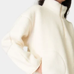 Sweaty Betty Plush Textured Half Zip Fleece - Studio White 8 Sweaty Betty Plush Textured Half Zip Fleece - Studio White -Default Template 3 sweaty betty plush textured half zip studio white sb9535 4