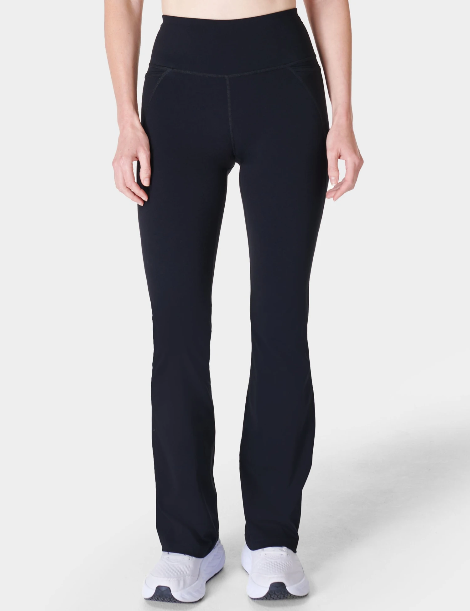 Sweaty Betty Power 32 Workout Boot Cut Trouser - Black 1 Sweaty Betty Power 32 Workout Boot Cut Trouser - Black
