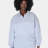 Sweaty Betty Powerhouse Collared Sweatshirt - Salt Blue